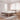 Letto in legno con rivestimento in tessuto colore marrone 200x200 cm